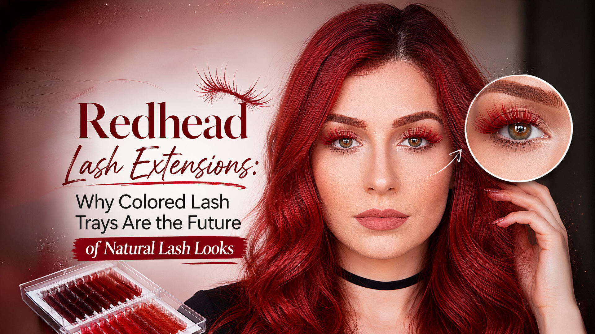 Redhead Lash Extensions: Why Colored Lash Trays Are the Future of Natural Lash Looks