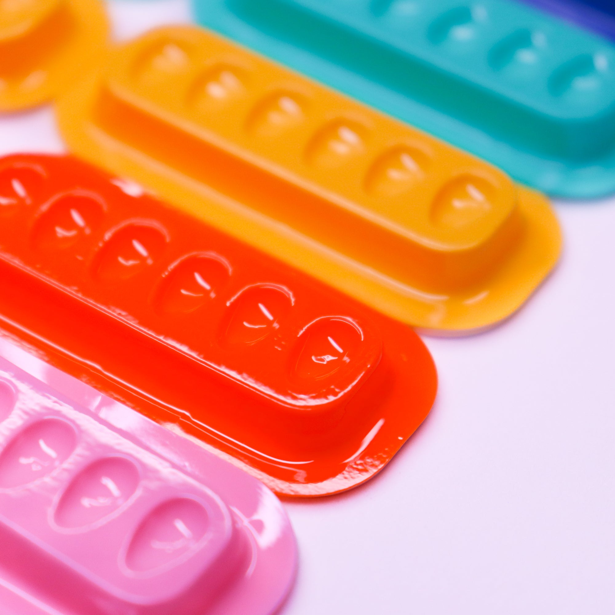 Self-Adhering Glue Trays / Rainbow Pack of 10