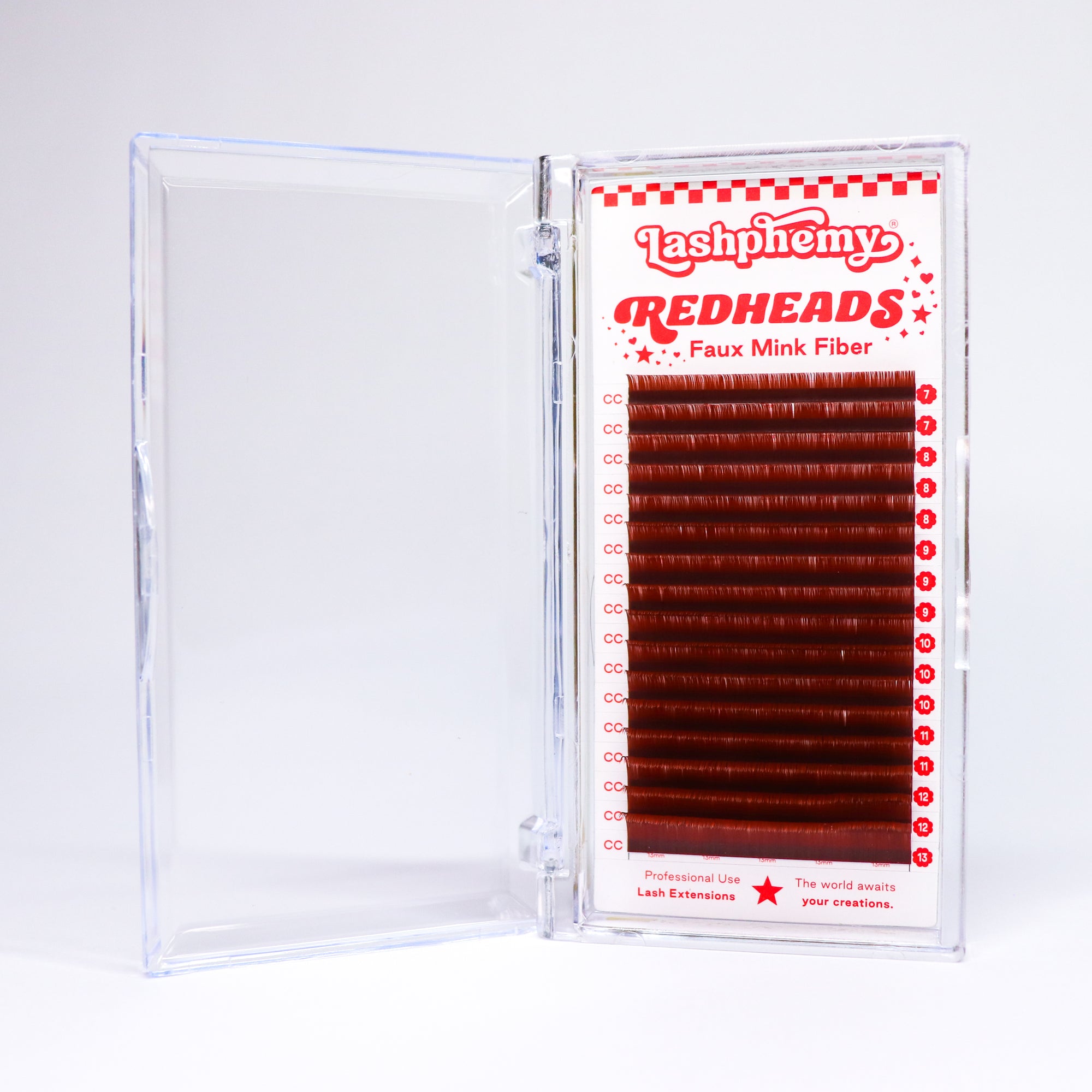 0.07 / Burgundy Red / Volume Lash Tray