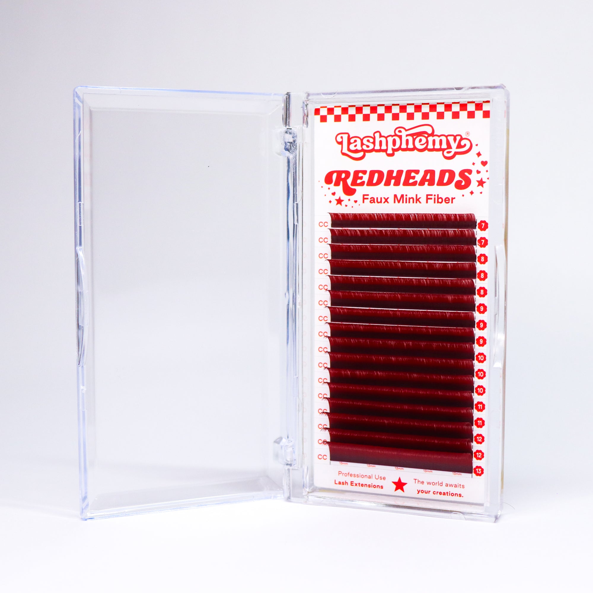 0.07 / Wine Red / Volume Lash Tray