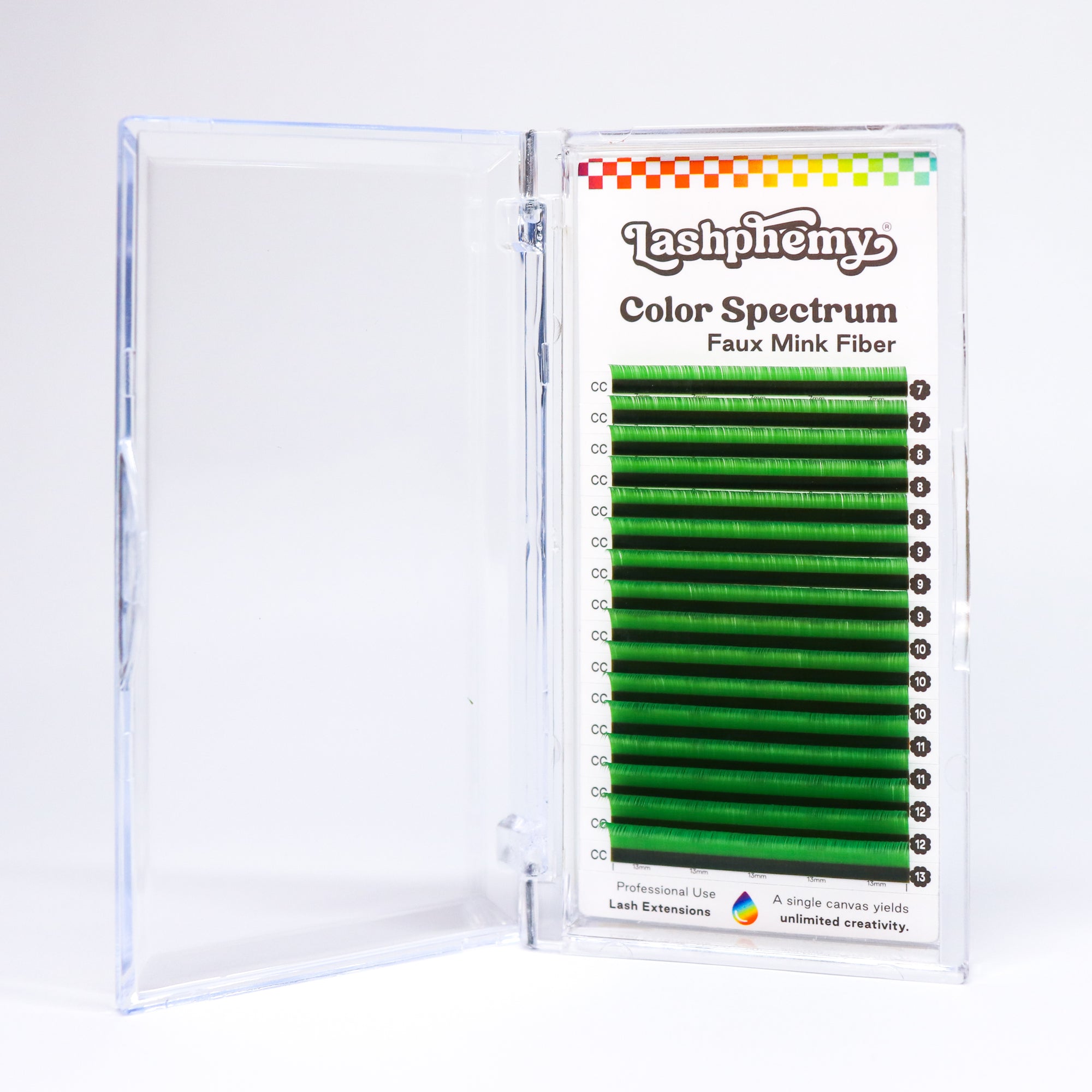 0.07 / Green / Volume Lash Tray