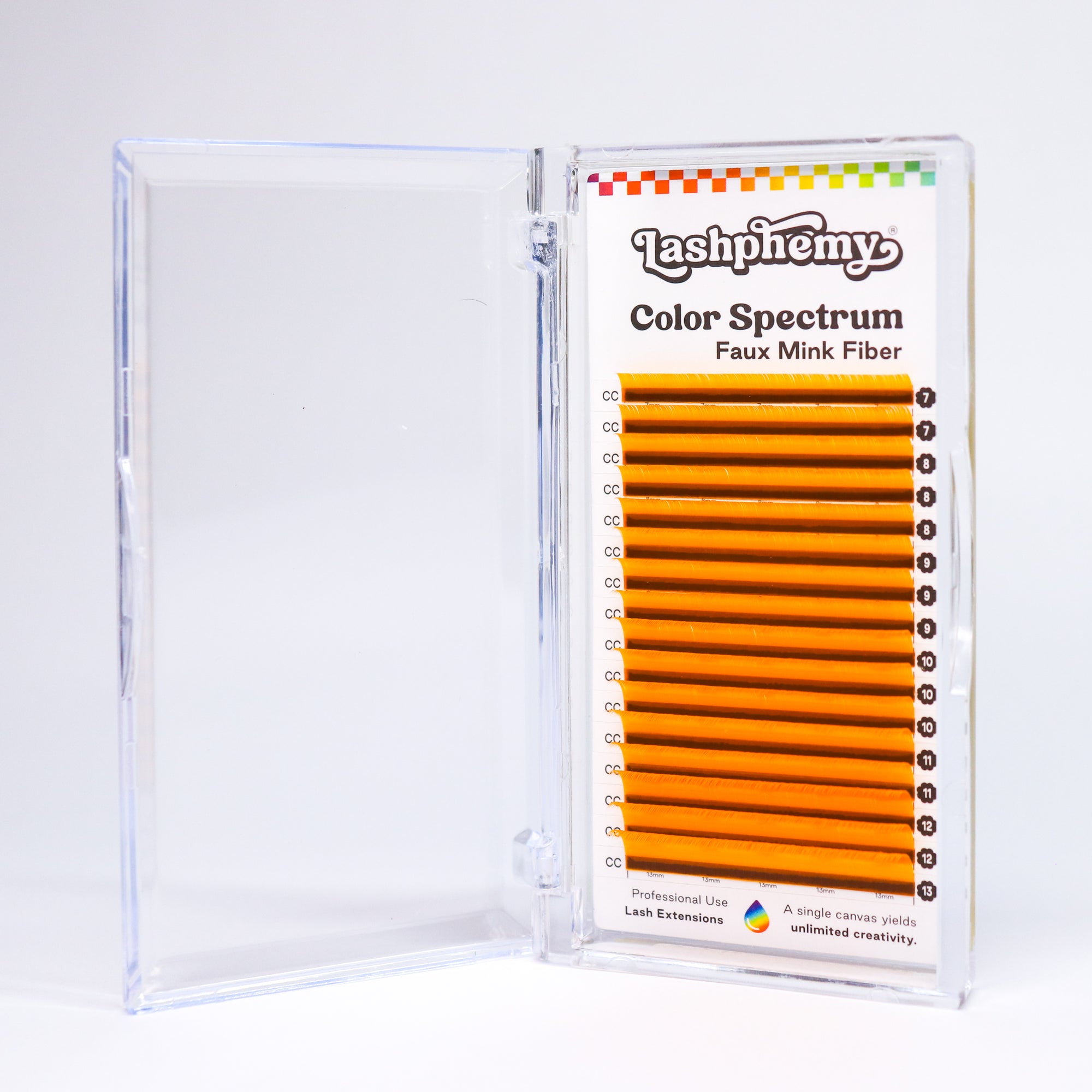 0.07 / (Orange) Golden Yellow / Volume Lash Tray