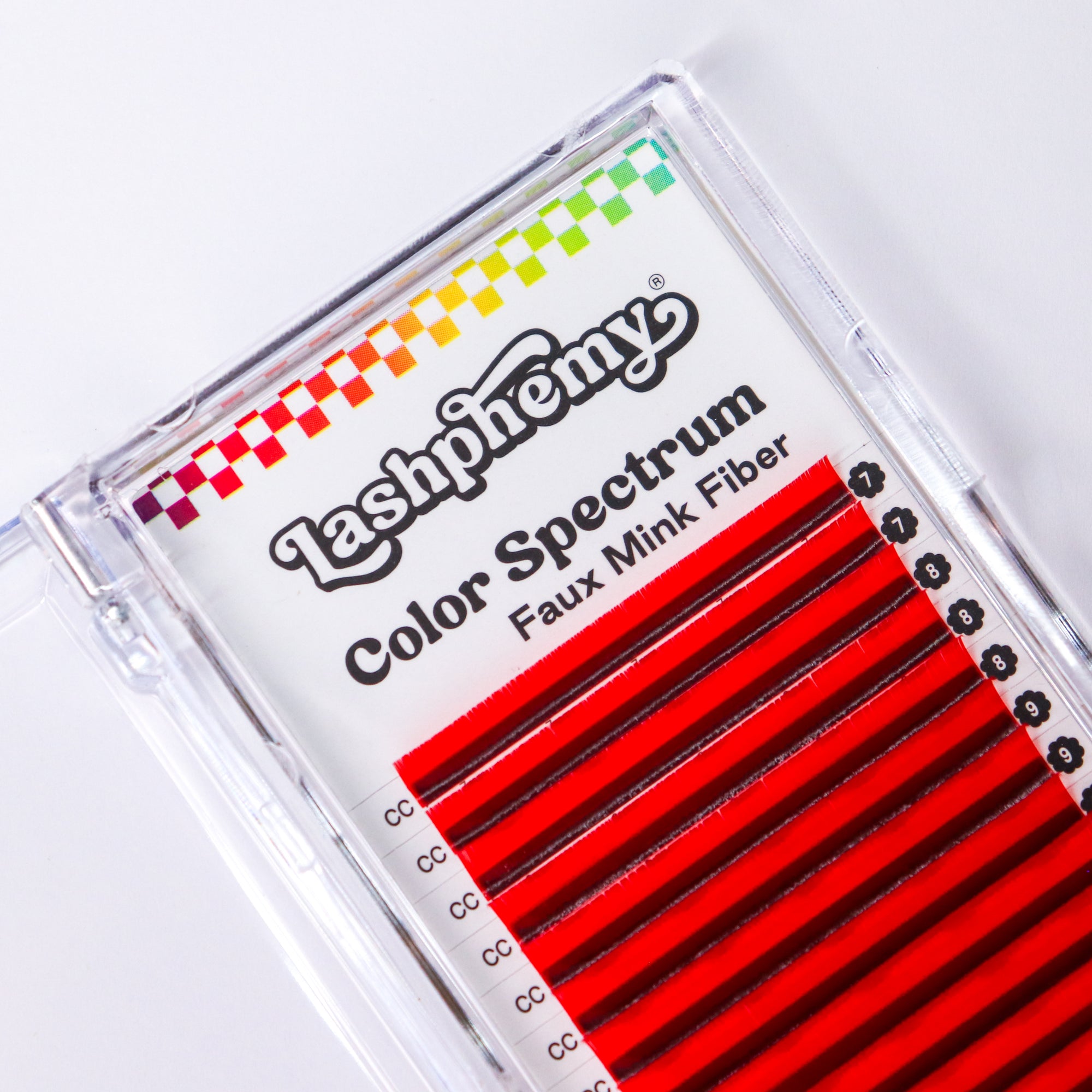 0.07 / Red / Volume Lash Tray